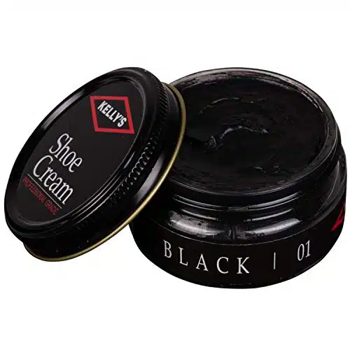 Kelly's Shoe Cream   Professional Leather Shoe Polish   oz   Black