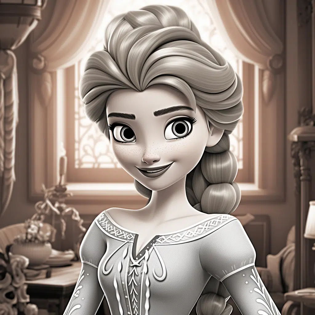 elsa coloring pages