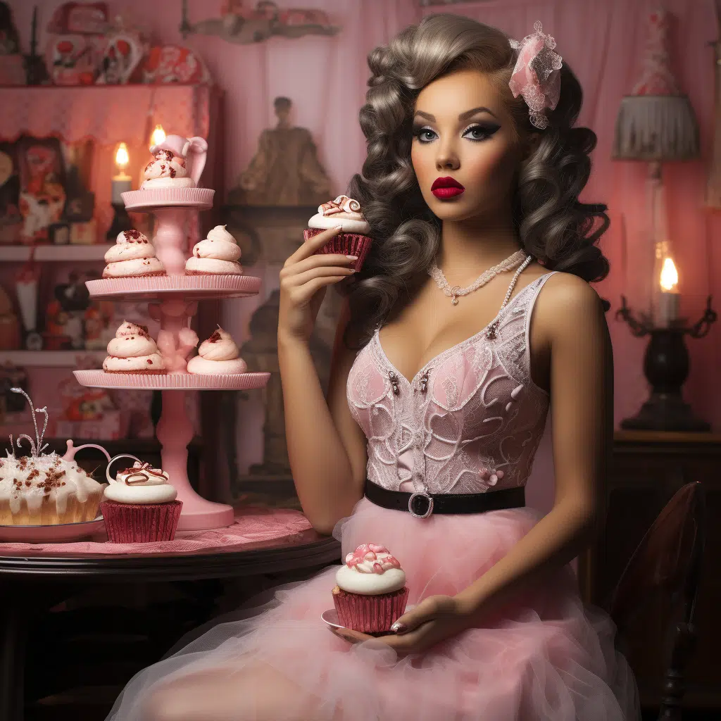 real barbie models in a lingerie fashion shoot