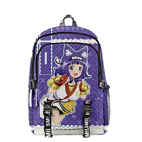 BINGTIESHA Futoku no Guild D Oxford Cloth Singer Travel Bag Backpack Bag High Capacity Laptop Bag Fashion Unisex Harajuku (JY)