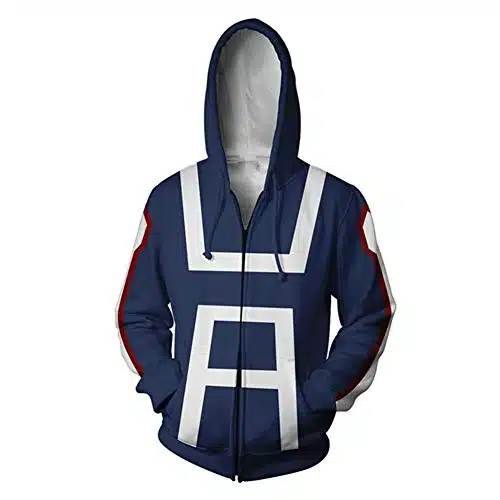 Boku No Hero AcademiaMy Hero Academia Hoodie (Dark Blue, L)