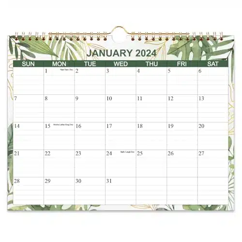 Calendars  Wall Calendar Runs from October to December , onths Calendar with Thick Paper for Planning and Organizing for Home or Office, x Inches, Floral