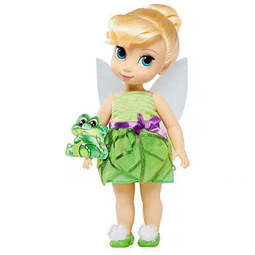 Disney Animators' Collection Tinker Bell Doll   Peter Pan   Inch, Molded Details, Fully Posable Toy in Satin Dress   Suitable for Ages + Toy Figure