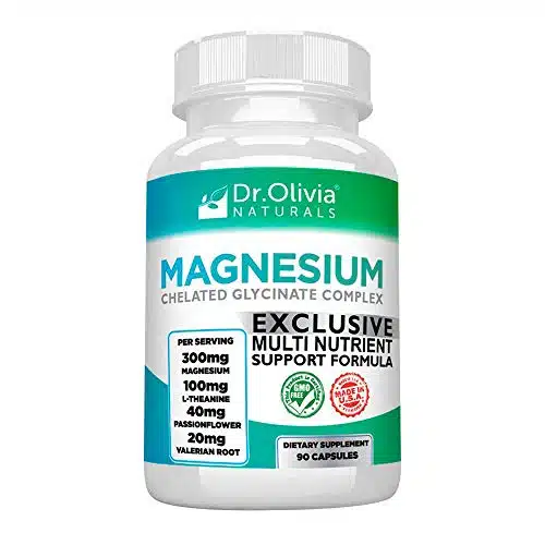 Dr. Olivia's Magnesium Glycinate Complex wL Theanine Passionflower & Valerian Root   Capsules