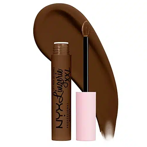 NYX PROFESSIONAL MAKEUP Lip Lingerie XXL Matte Liquid Lipstick   Goin Desnuda (Chocolate Brown)