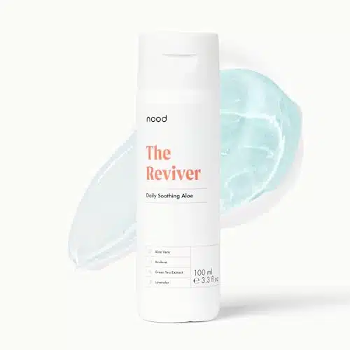 Nood The Reviver, Aloe Vera and Azulene Gel, Soothes Skin After IPL Laser Hair Removal Treatment, Lavender and Green Tea Extracts, Bottle (fl oz)