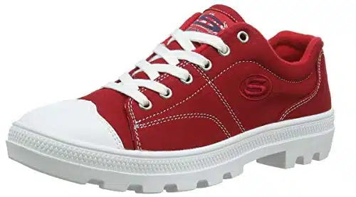 Skechers womens Roadies true Roots Sneaker, Red,