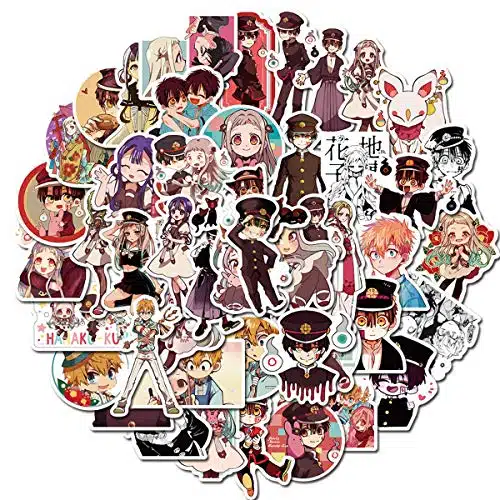 Toilet Bound Hanako kun Japanese Anime Stickers Lovely Sticker Laptop Computer Bedroom Wardrobe Car Skateboard Motorcycle Bicycle Mobile Phone Luggage Guitar DIY Decal (Toilet